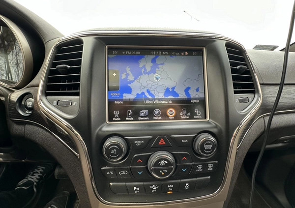 Jeep Grand Cherokee cena 106000 przebieg: 107600, rok produkcji 2013 z Stawiszyn małe 172